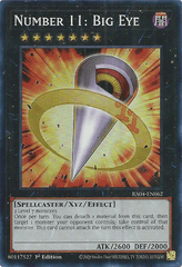 Number 11: Big Eye - RA04-EN062 -  (Super Rare) - 1st Edition